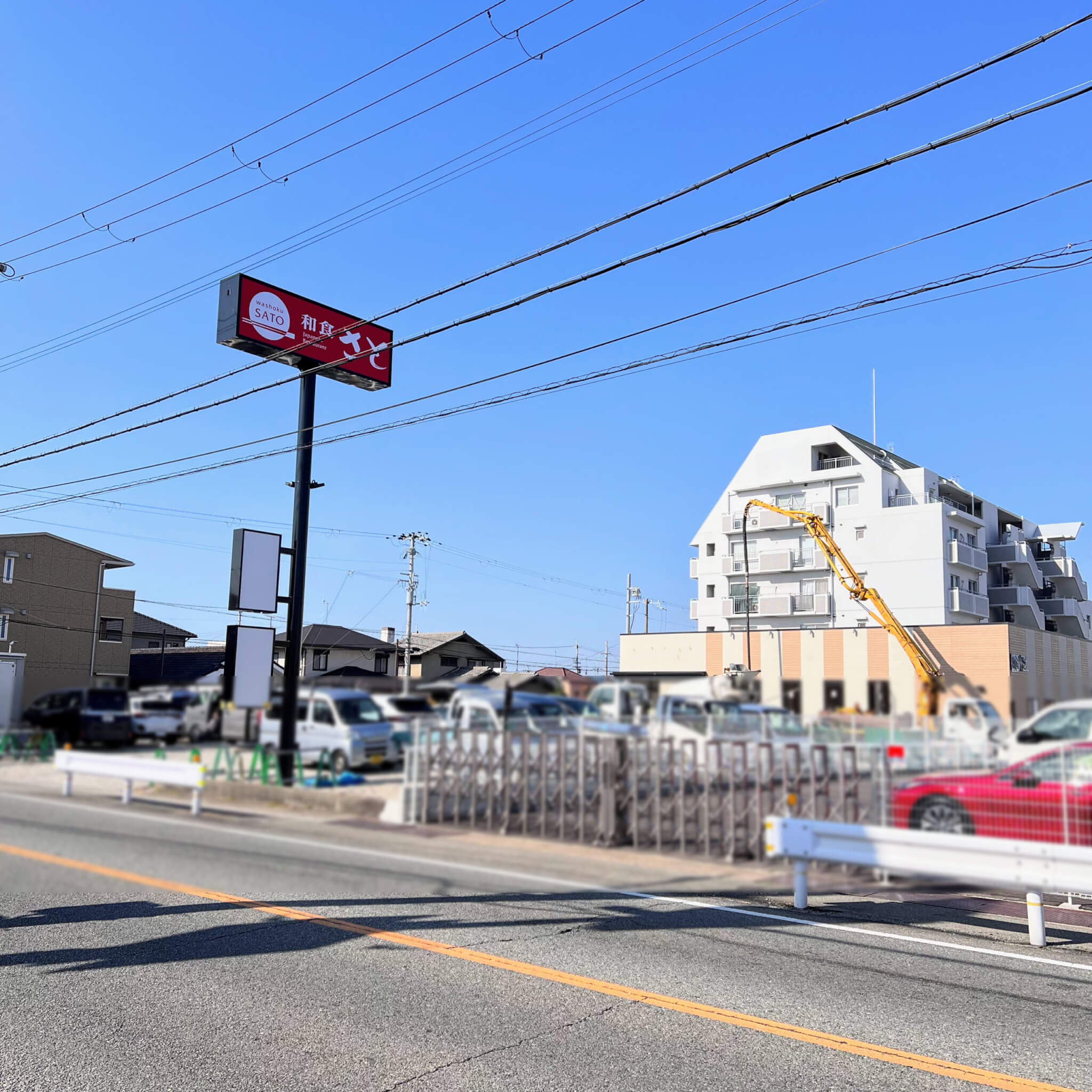 和食のさと加古川店の工事の様子。2022年11月8日撮影
