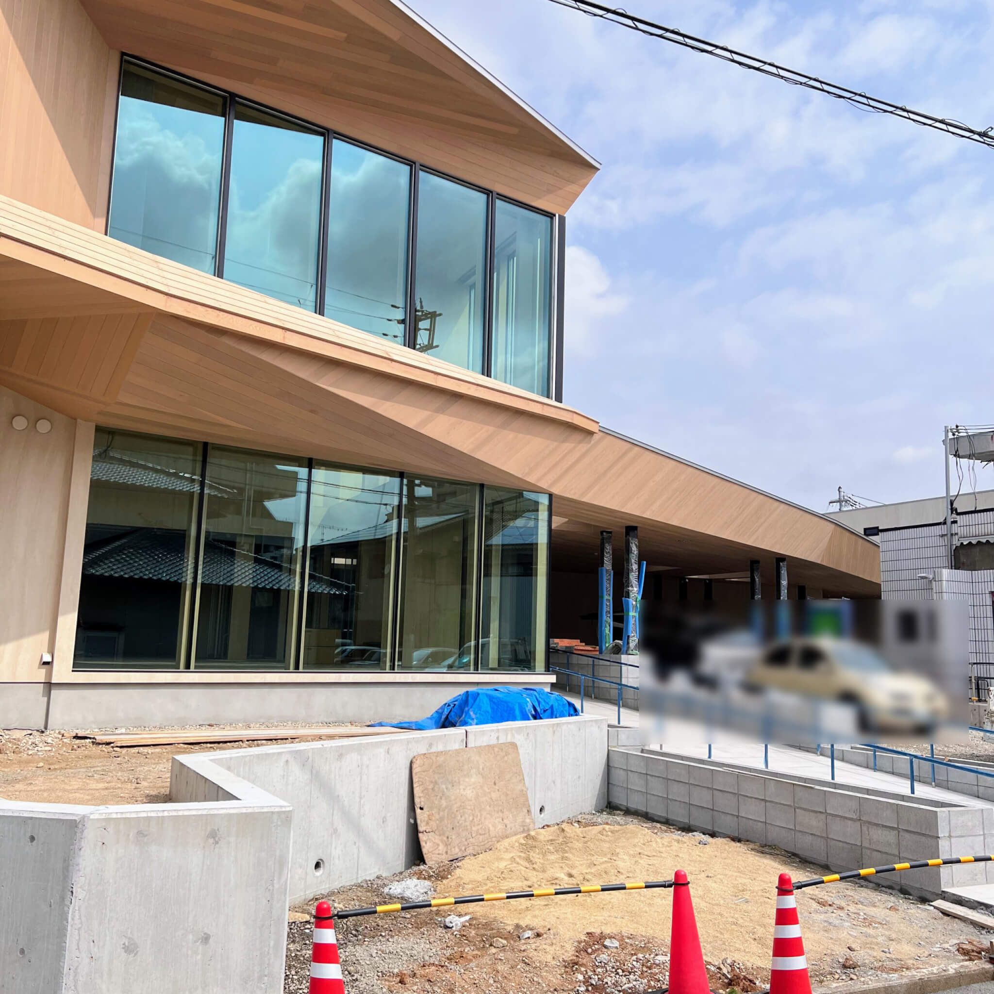 中田医院の新しい医院と現在の医院