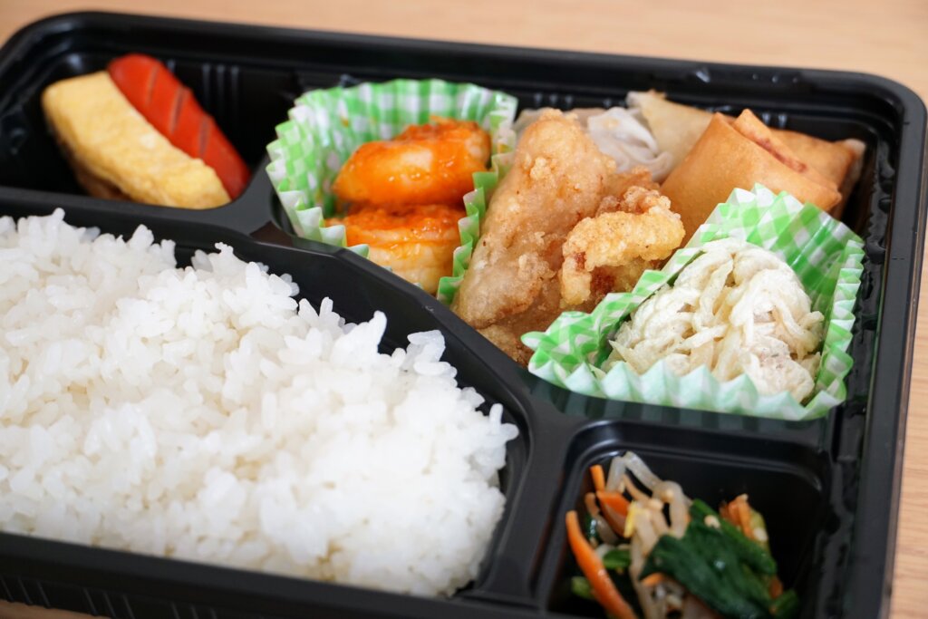 お弁当屋Qの日替わり弁当の中華弁当